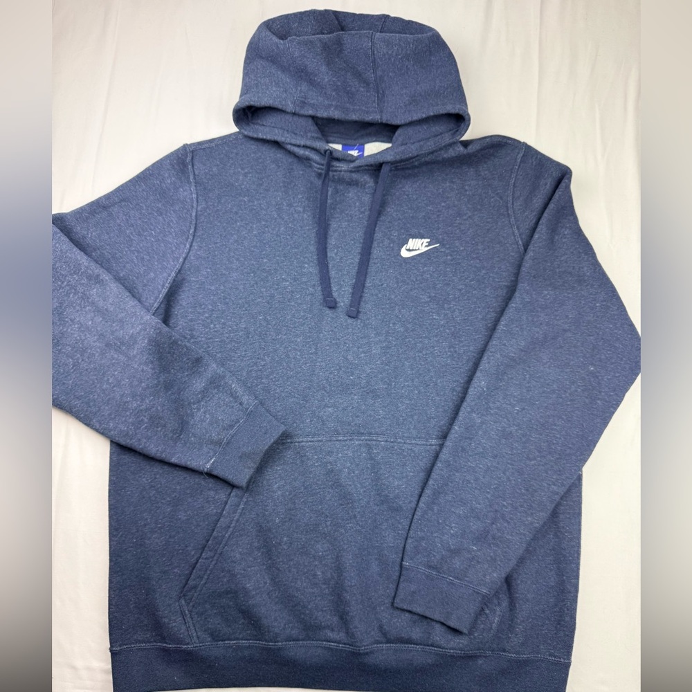 Nike Men's Navy Blue fleece Hoodie sweater size XL